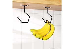 2 Pack Flodable Banana Hook Under Cabinet