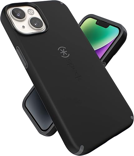 Speck Funda para iPhone 14 y iPhone 13, funda delgada con protección contra caídas, resistente a los arañazos con tacto suave para iPhone de 6.1