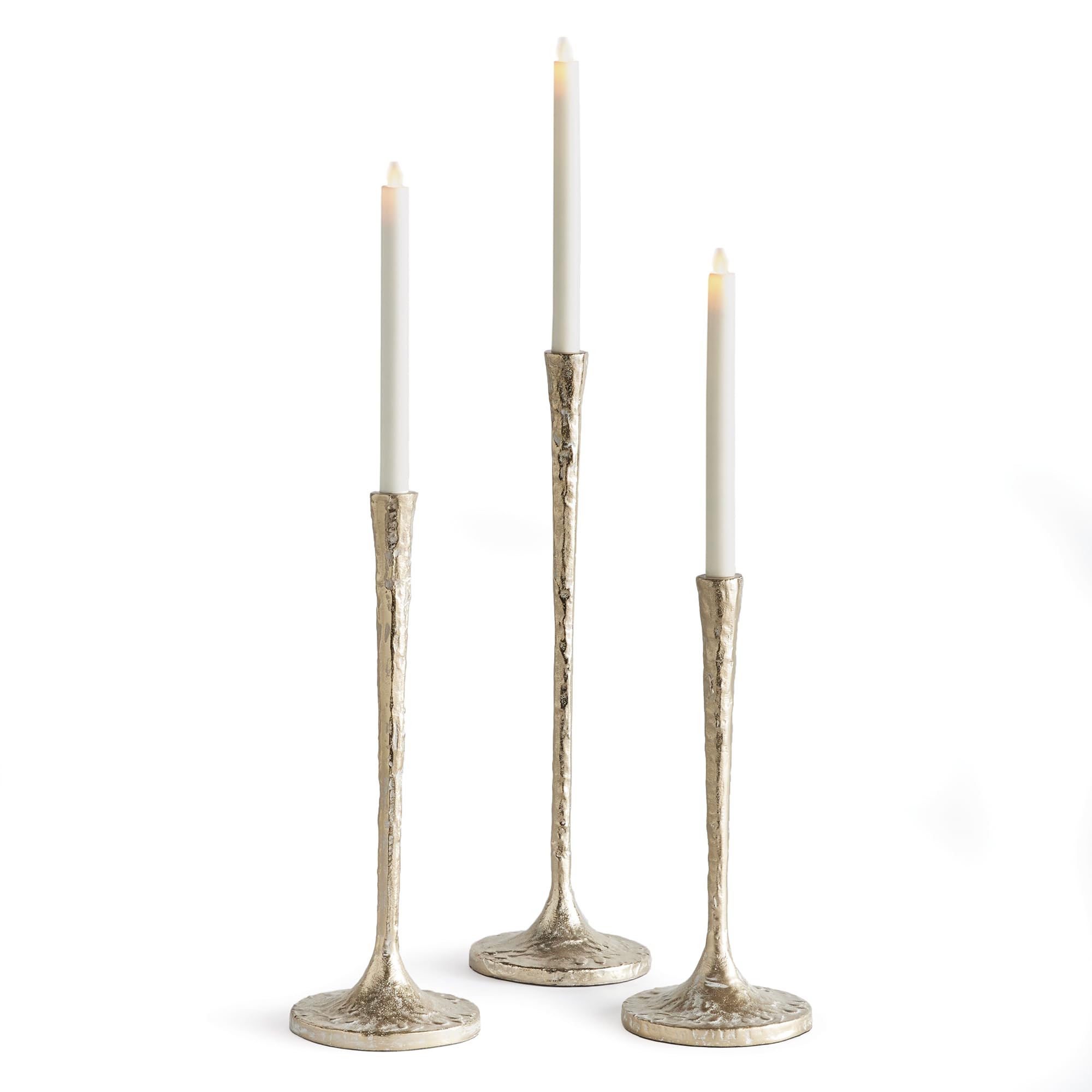 Napa Home & Garden Burke Taper Candle Holders Set of 3 Gold