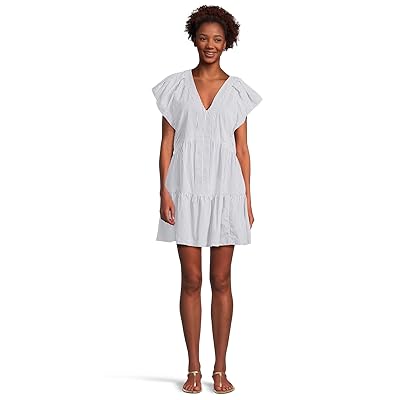 Vineyard Vines Harbor Tiered Ruffle Slv Dress Women