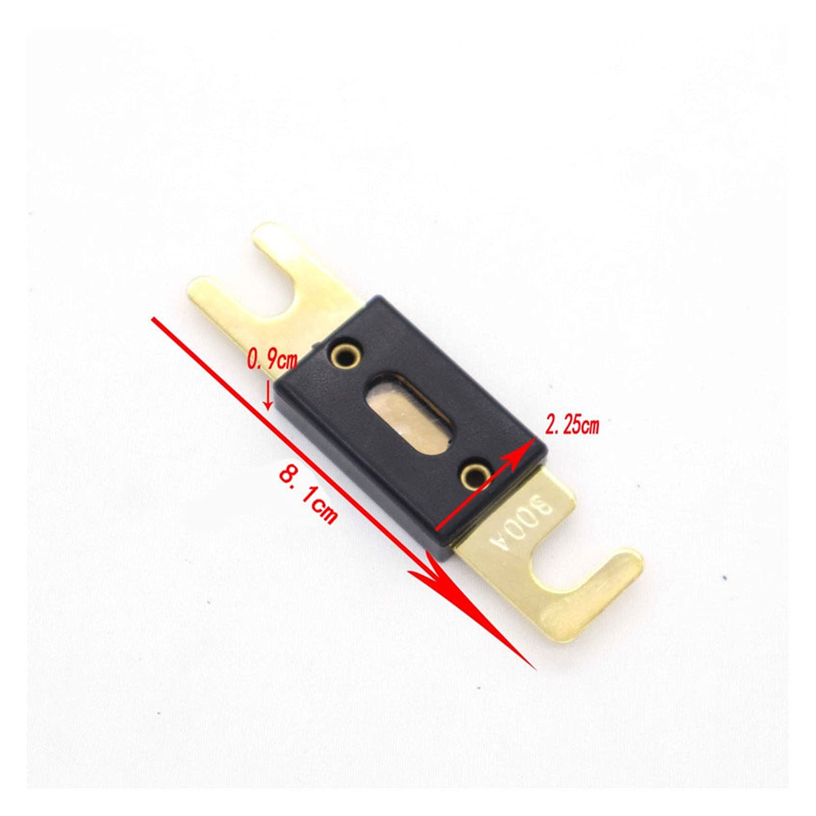 Sicherungen 1 Stück 60A-300A ANL-Anschraubsicherung Gabelbolzen-Schmelzsicherung Autosicherung Flachsicherung Glodplattierter Auto-Sound-Versicherungsfilm 81,2-mm-Sicherungen ( Color : One Size , Size