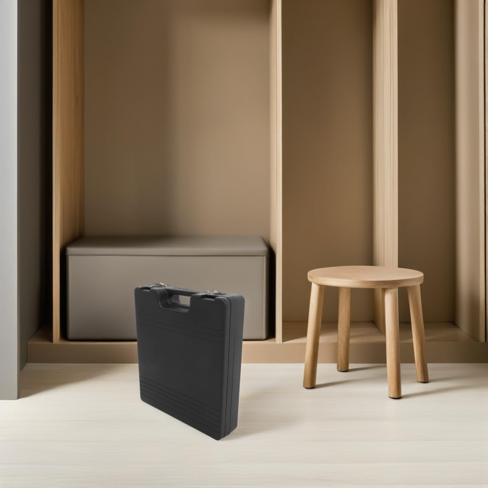 Alipis Custodia Rigida Porta Microfono a Condensatore in Plastica Resistente con Interno Antiurto, Grande Capacità e Design Portatile per Trasporto e Uso All’aperto, per Studio