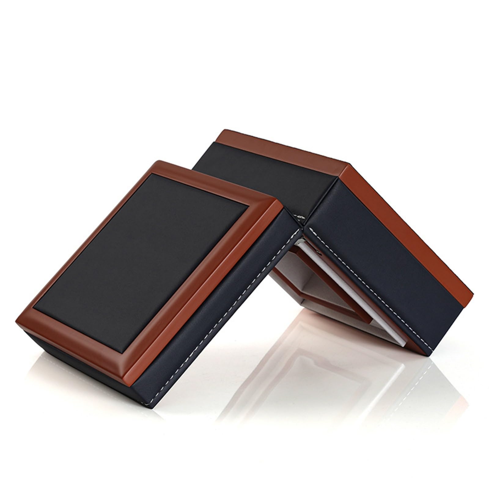 Boîte de rangement pour montres Boîte de montre organisée for hommes femmes boîte haute qualité avec couvercle rabattable en bois massif, d'emballage, rangement bijoux
