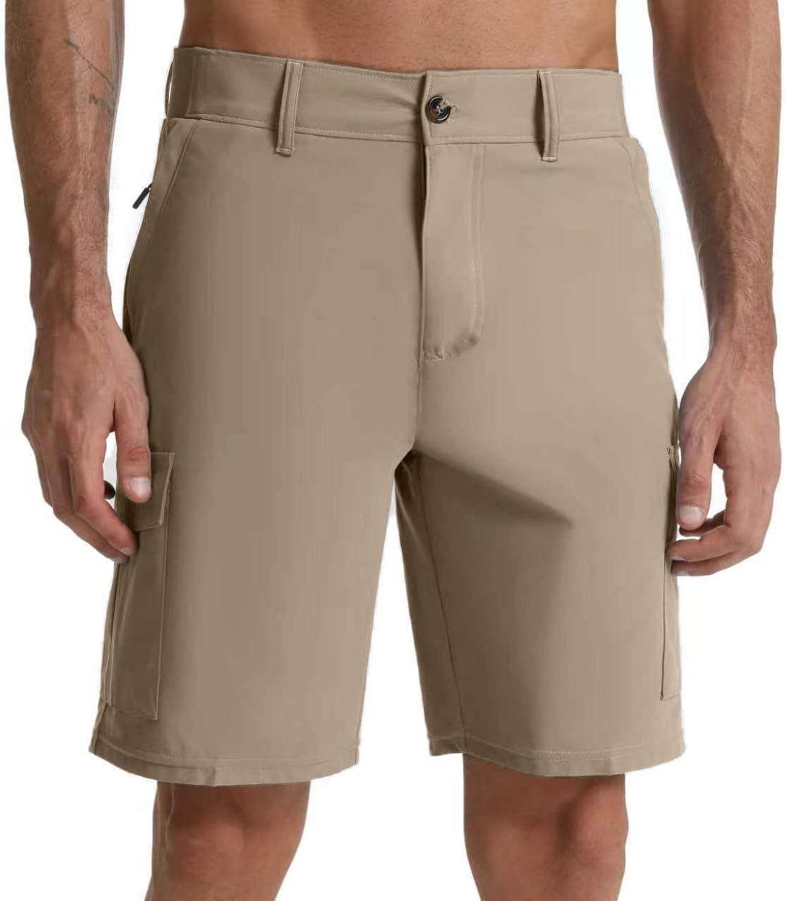 Men's 9“ Quick Dry Hiking Cargo Short Lightweight Golf Short with 5 Pockets