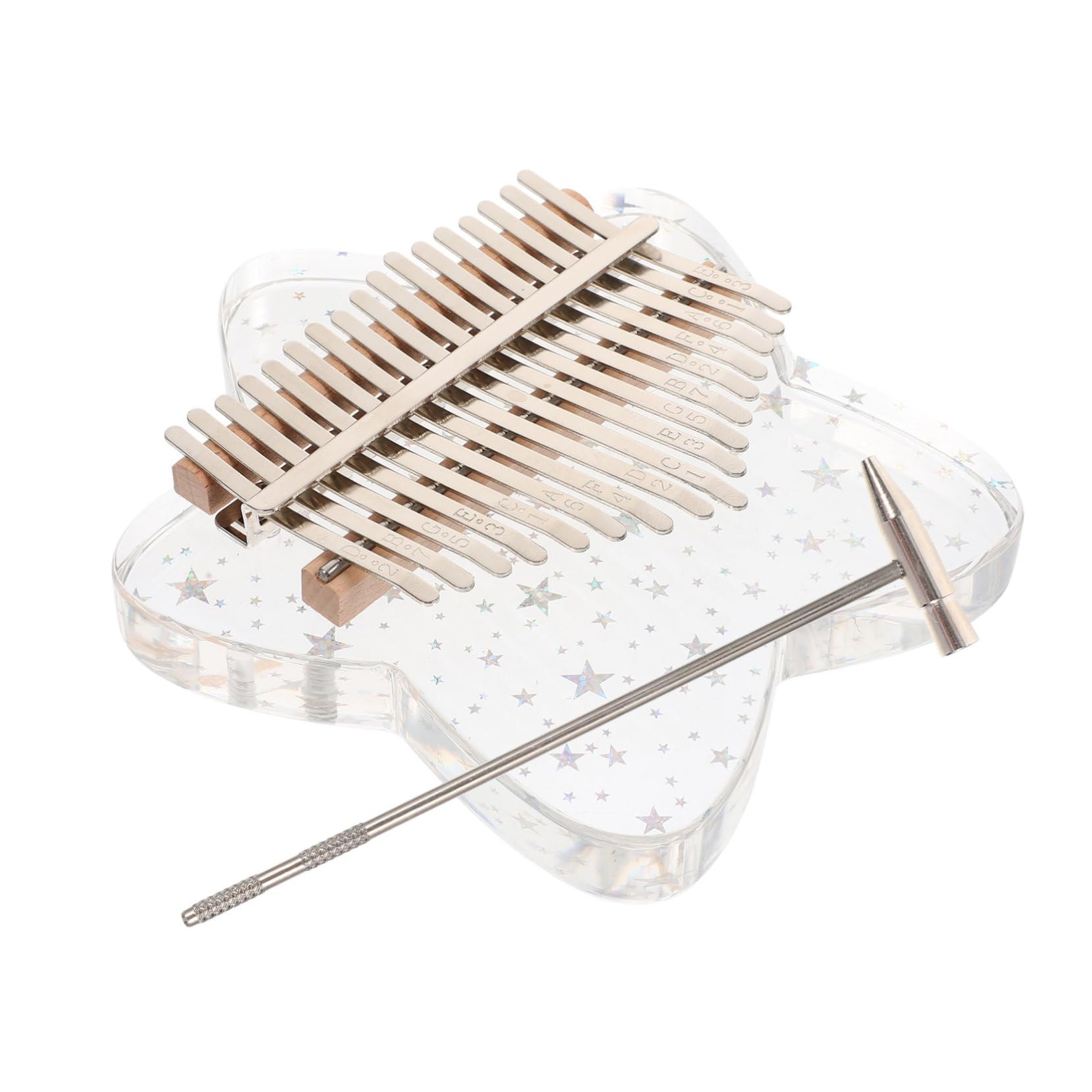 Toyvian 1 Zestaw Kalimba Kciuk Instrumenty Dla Dzieci Fortepian Palec Cyfrowa Klawiatura Instrument Mini Klawiatura Fortepian Kontroler Elektryczny Pianina Muzyczne Ukulele Klawiatury