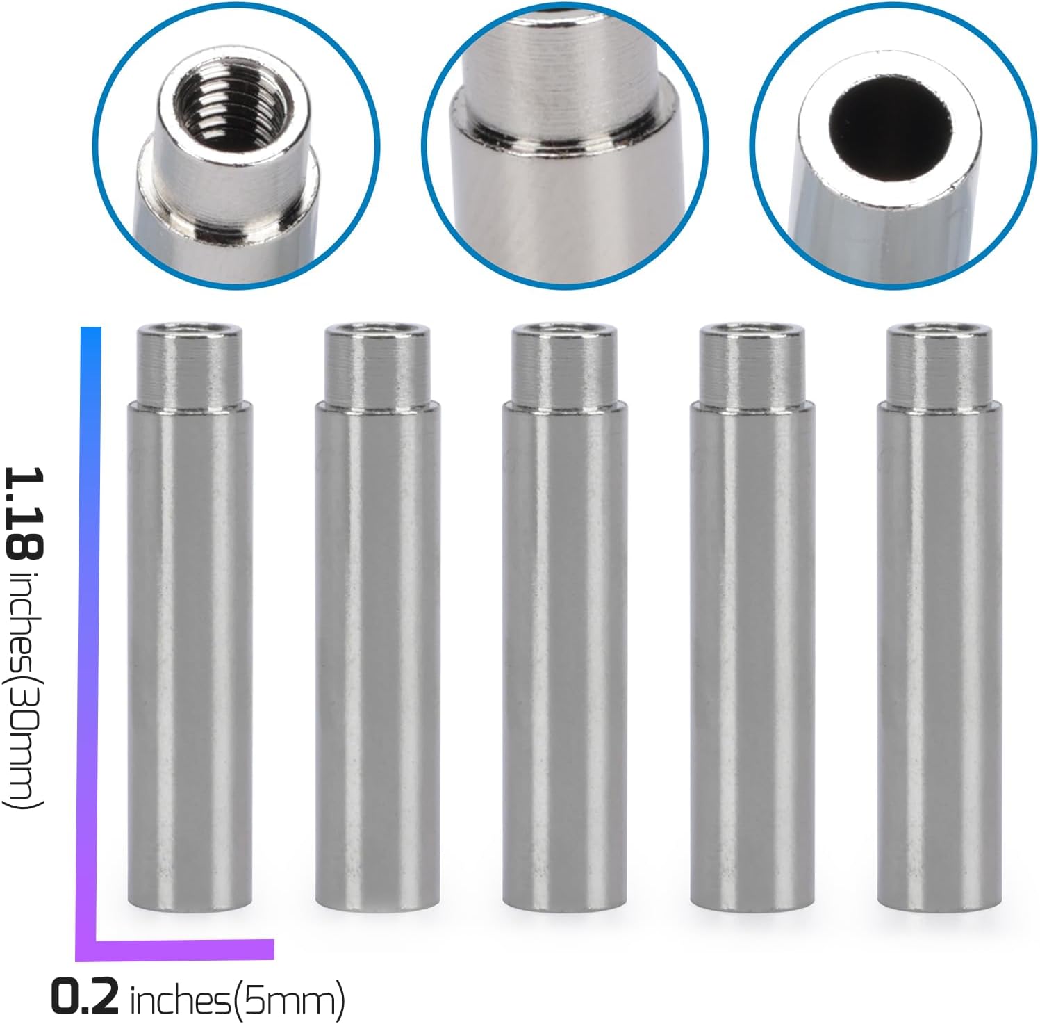 WEP Solid-Point Pen Converter Set (5 PCS) ONLY for WEP 939D-II, WEP 939D-VII Pyrography Station