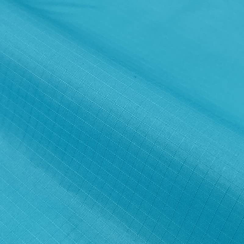 Shah Textiles Turquoise Ripstop Nylon Fabric PU Coated Outdoor Material Waterproof Lightweight for Making Tents Waterproof Jackets Covers & Craft -145cm Wide (Sold by Half Meter)