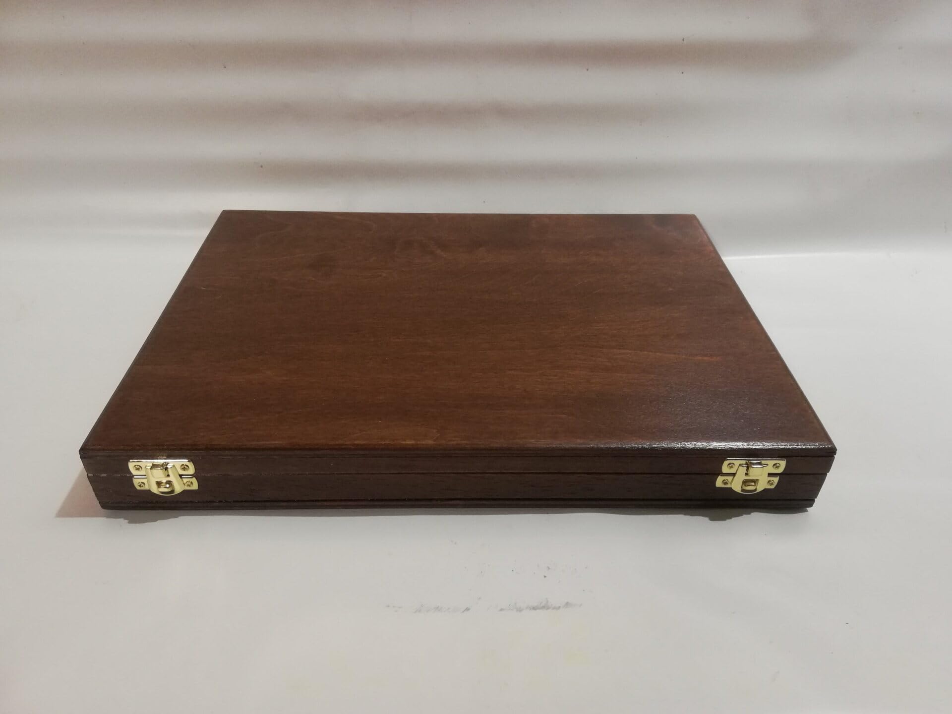 Estuche de Madera para Bandejas Numismáticas, Interior de Terciopelo, Vitrina Personalizable para Coleccionistas de Monedas y Medallas