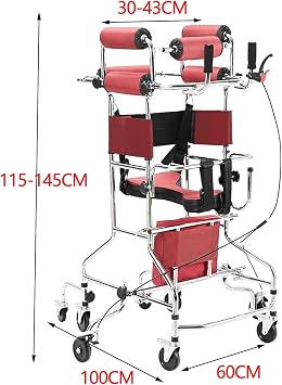 Walkers for Seniors, Walker with Cerebral Palsy, Hemiplegia Stroke Rehabilitation Standing Frame Adult Walker Walking Aid for The Disabled (Color : A, Size : 150-180cm)