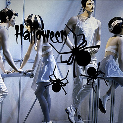 Happy Halloween Spider Wall Decals Window Stickers Halloween Decorations For Kids Rooms Nursery Halloween Party, 22.4 X 14.1 Inch #TOP3