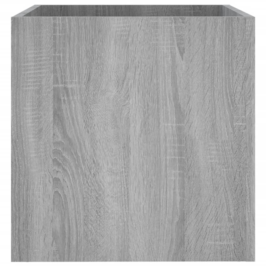 Homogen Macetero gris Sonoma de material de madera 40 x 40 x 40 cm, resistente a la intemperie y resistente al invierno, ideal como maceta, jardinera o jardinera de balcón para jardín, balcón, terraza