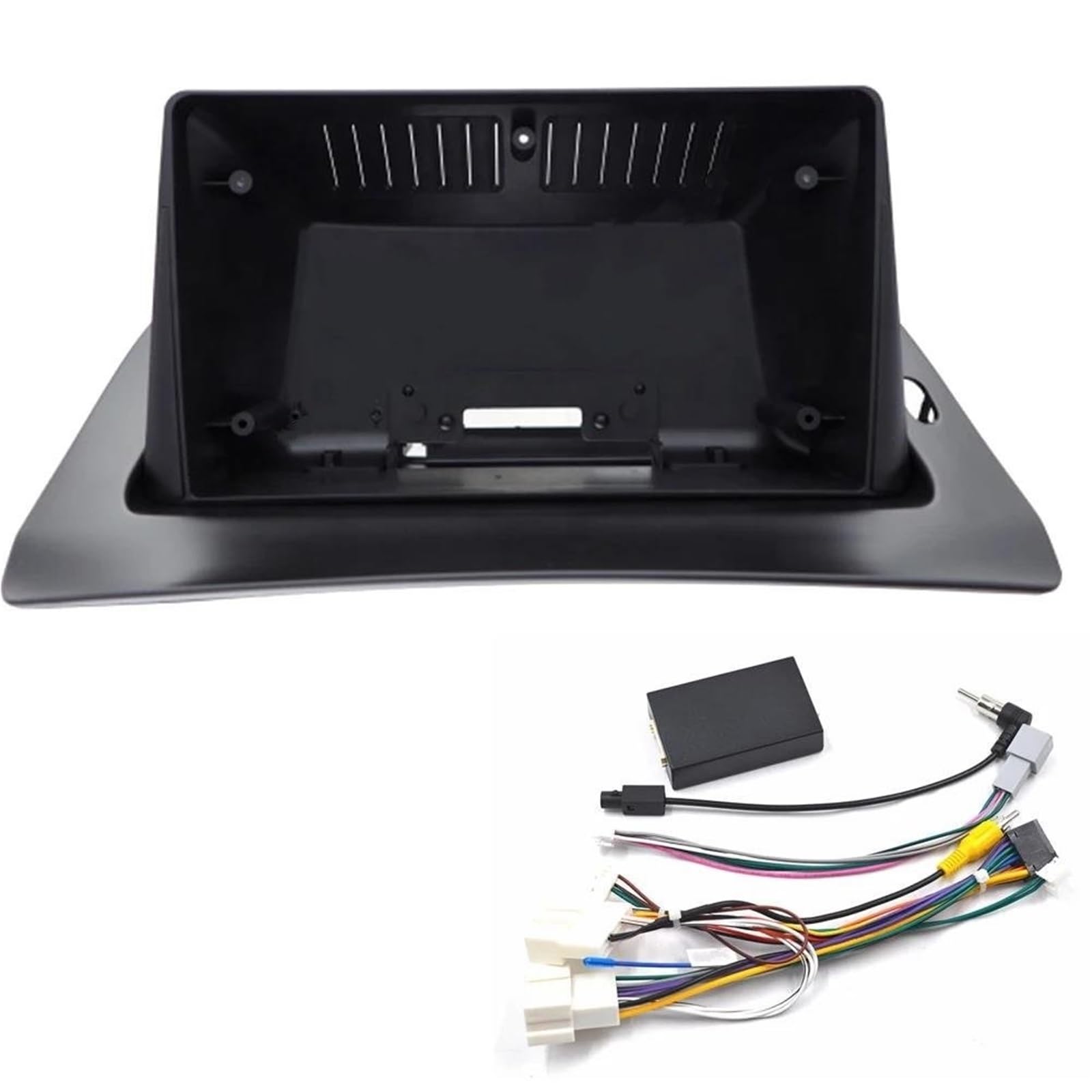 Cadre de façade d'autoradio 9 Pouces Pour Kangoo 2015-2018 Autoradio Fascia Panneau D'autoradio Fil Manchon Cadre Tableau Bord Montage Voiture D'origine Cadre Façade | Frame+cord