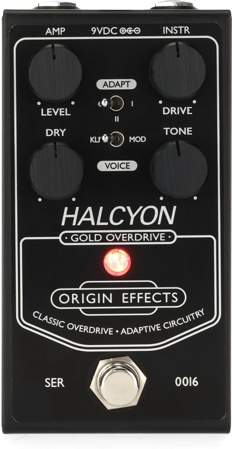 Origin Effects Halcyon Gold Overdrive Pedal - Black Edition