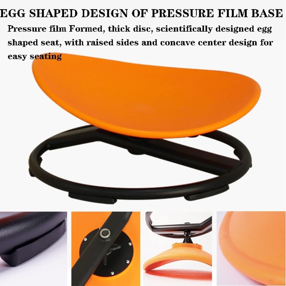kinderdraaistoel voor autisme, Kindersensorische stoel om te zitten en te draaien, spunstoel, sensory balanstraining, balansstoel voor kinderen, antislip metalen basis (Groen
