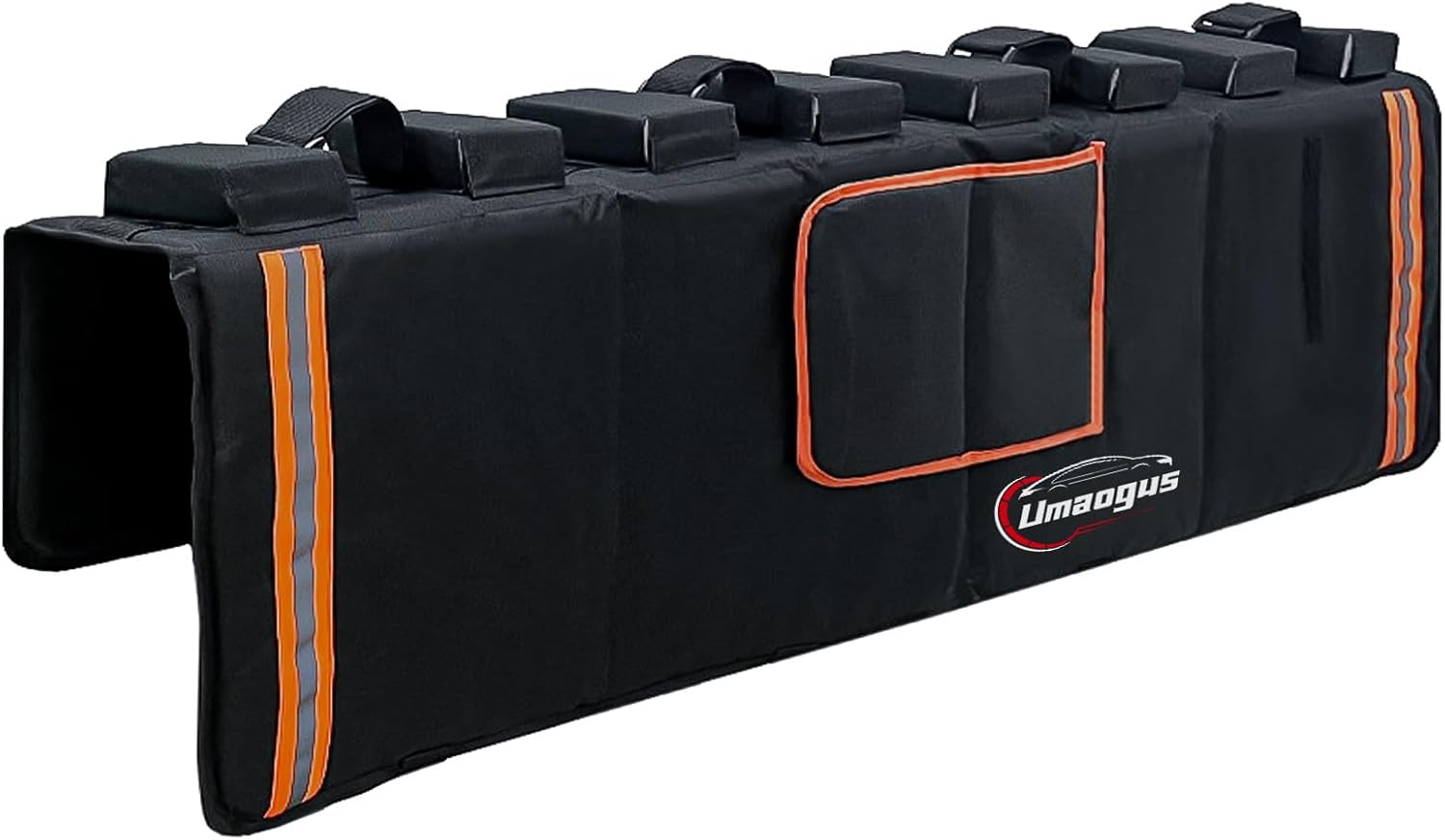 Tailgate Bike Pad, 52in Upgraded Thickened Groove Design Truck Tailgate Pad for Mountain Bikes, Road Bicycle, Tailgate Cover with Reflective Strips and Tool Pockets (51 Inch)