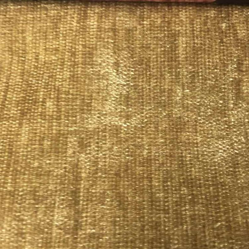 Tela De Terciopelo Dorado De 56 Pulgadas De Ancho Por Yarda