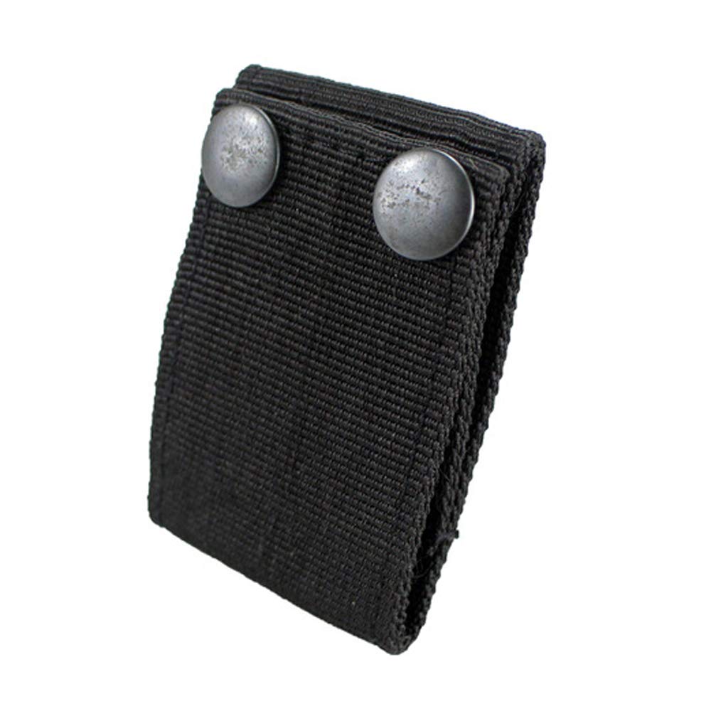 Handcuff Case Nylon Hand Cuff Strap Holder Safety Snap Closure 2.25" Duty Belts (Black)