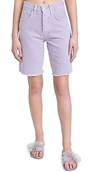 7 For All Mankind Women's Easy James Bermuda Shorts, Dark