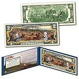 American Civil WAR Battle of Gettysburg Uncirculated Two Dollar Bill Special Edition Collectible Display Holder and Certificate