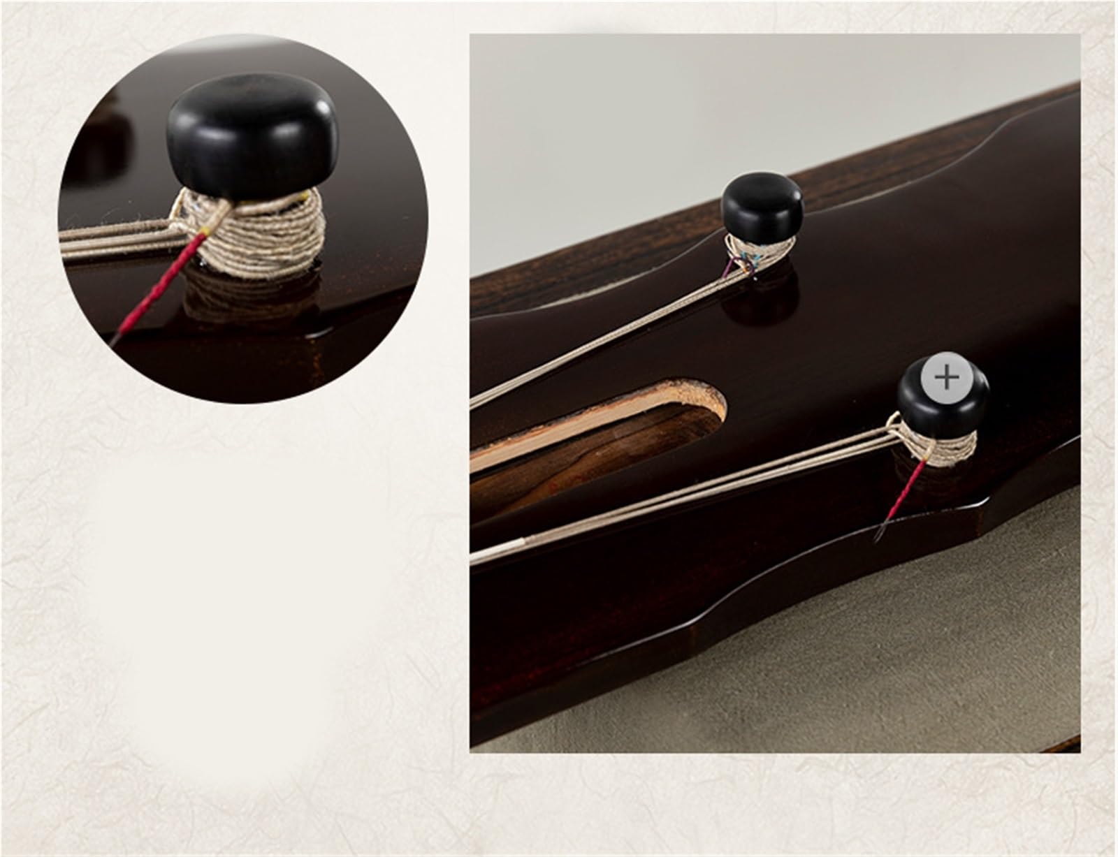 Profesjonalny Ręcznie Wykonany Siedmiostrunowy Instrument Guqin Z Drewna Cedrowego W Stylu Fuxi Guqin (chińska Cytra)