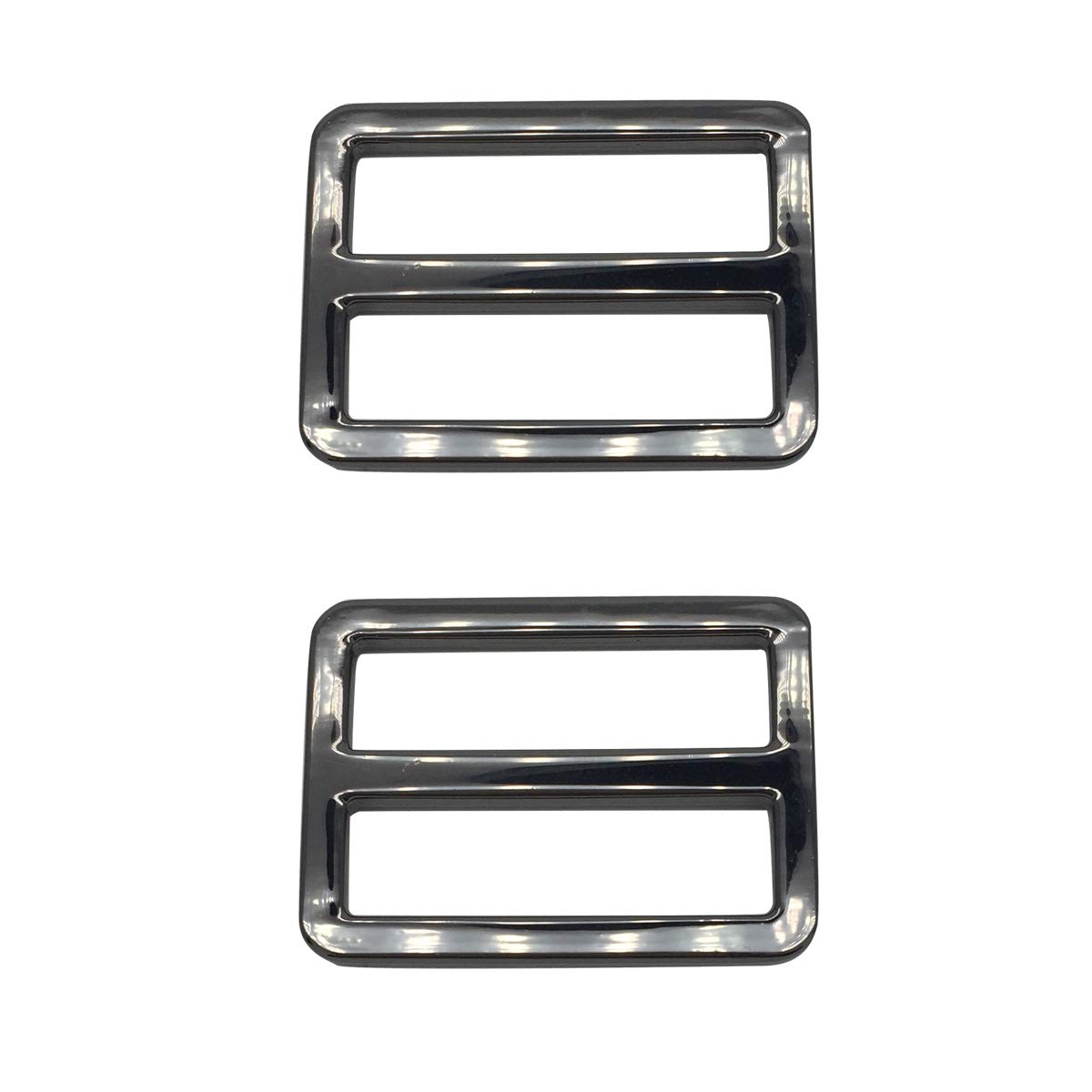ZLYY 10 Pcs 1.26inch Metal Tri-Glide Slides Buckles Kit Square Ring Slide Adjusters Buckles for Bags DIY Accessories (Black) 1