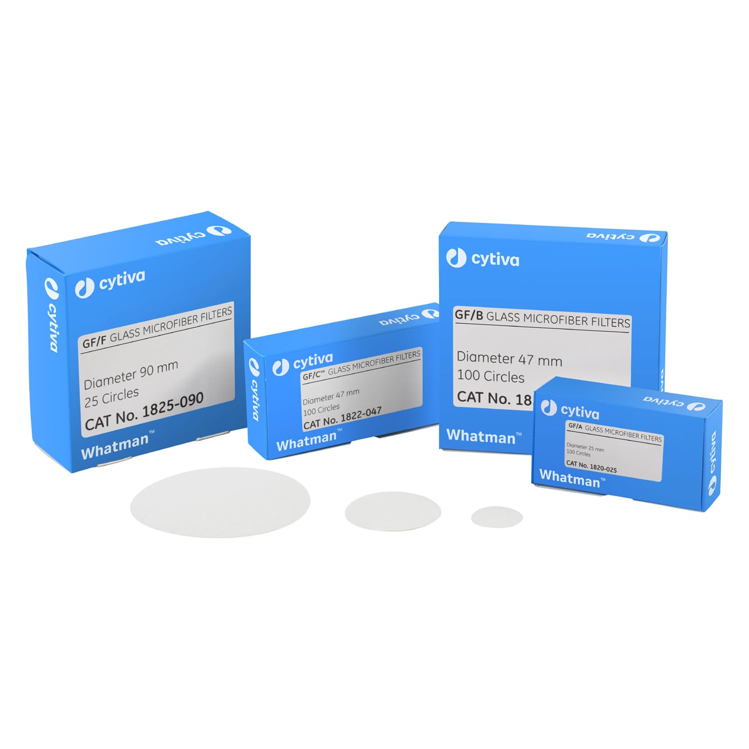 Filtre en fibre de verre Whatman®, rond, GF/A, 55 mm 100/paquet