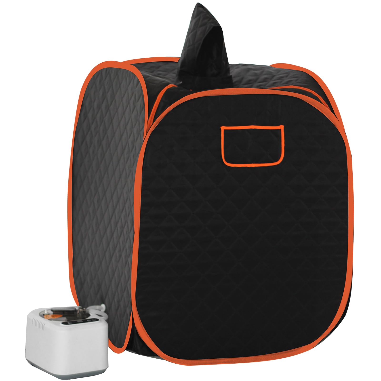 Portable Steam Sauna Box for Home, Cotton Thicken Sauna Tent Kit with 2.6L & 1000 Watt Steam Generator & Remote Control, NOT Include Mat, Chair, Foot Rest