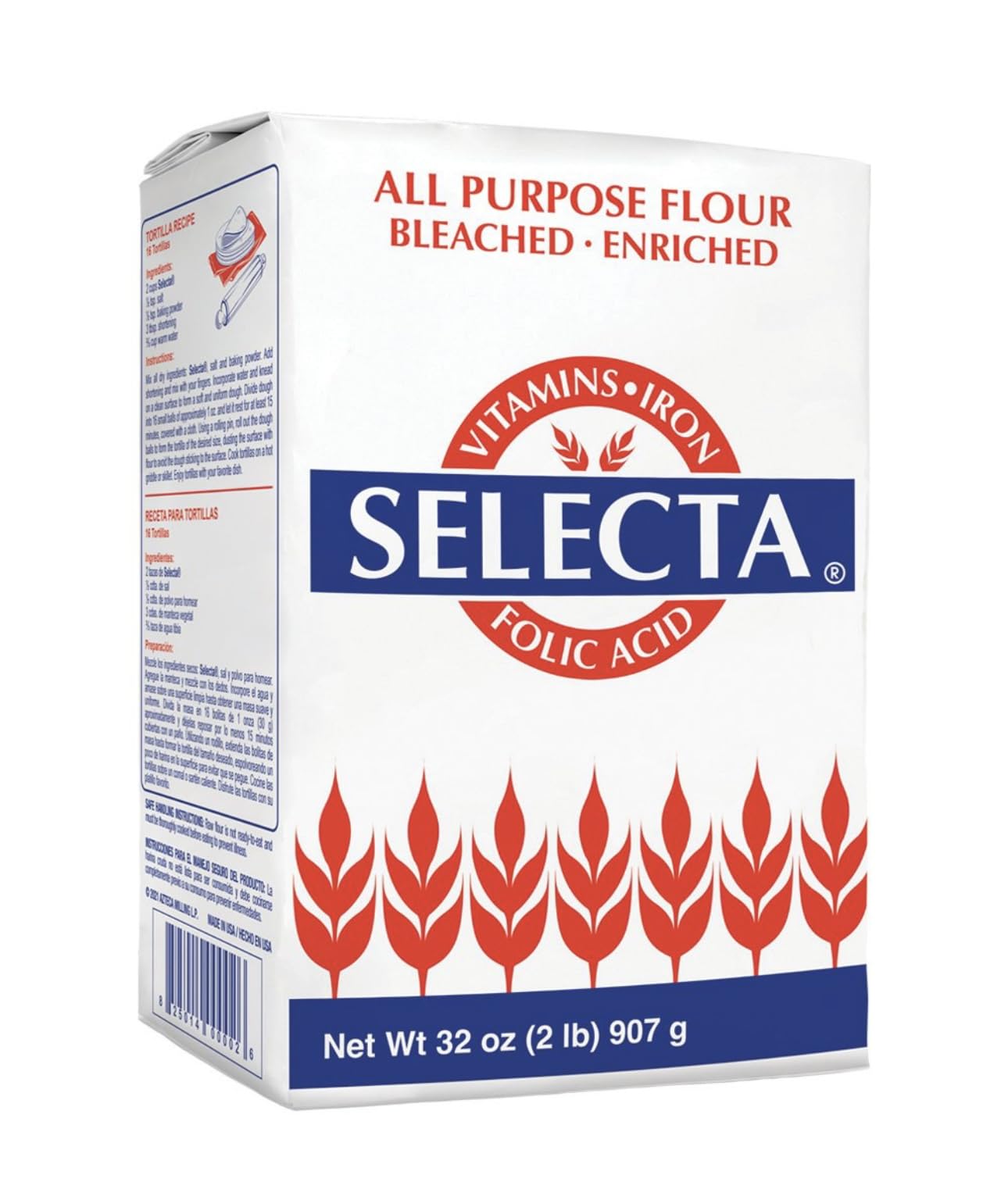 Selecta All Purpose Enriched Flour | 2 lb | Pack of 2