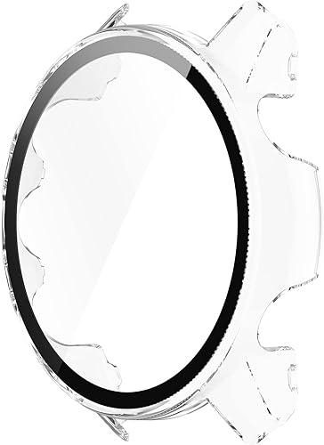 Miniatura 5 de Funda protectora compatible con Garmin Forerunner 955 Protector de pantalla para Garmin Forerunner 955 Solar PC+vidrio templado cobertura completa