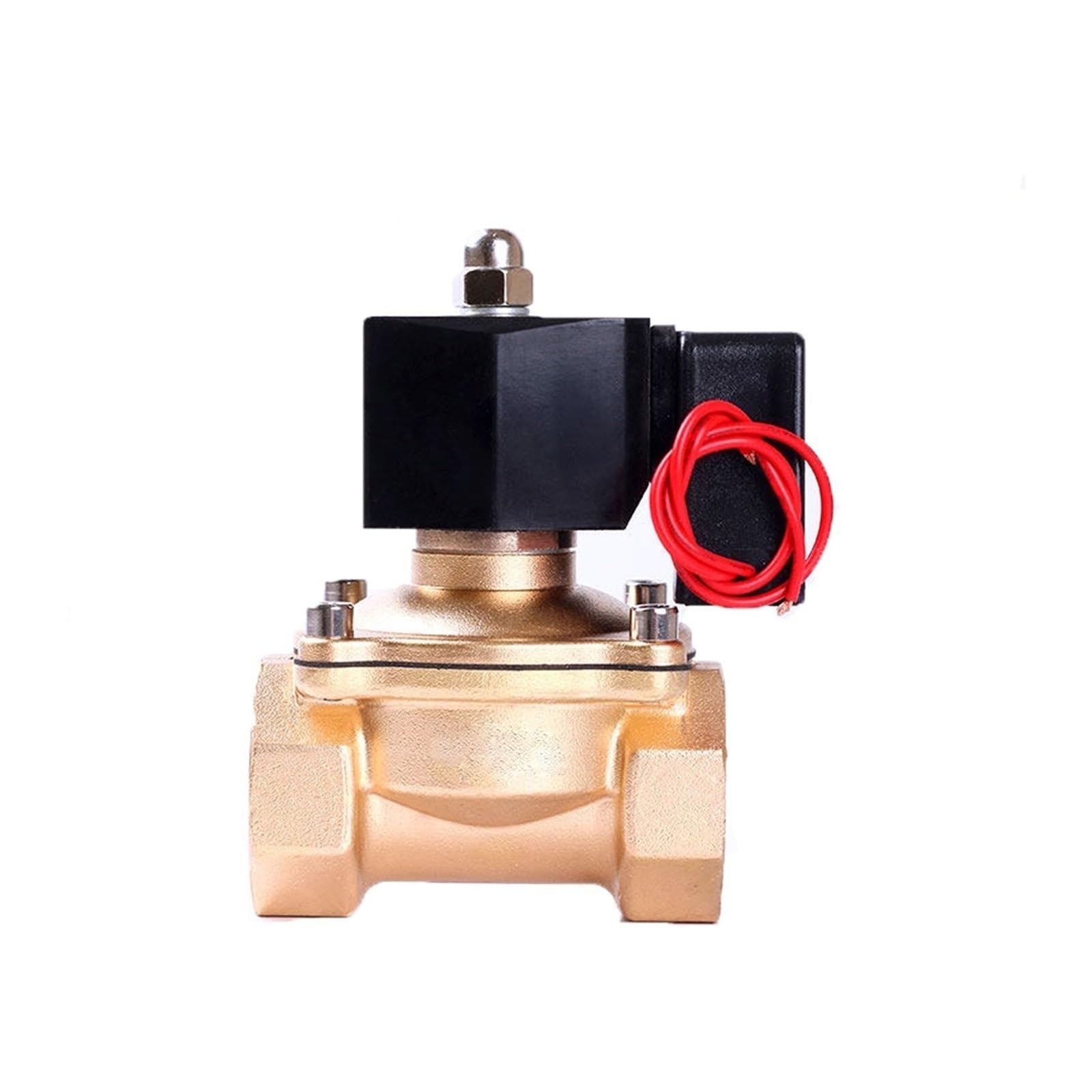 TREDSWQCV 1-1/4'' Normally Closed Brass Non Hot Solenoid Valve For 24 hours Working 24V 12V 220V 110V(G-24VAC-NBR-SEAL)