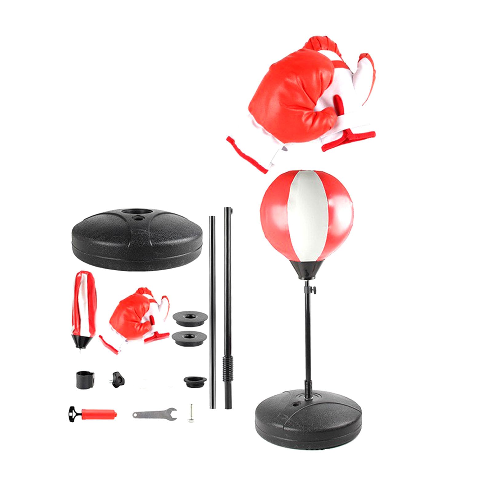Ensemble de frappe réglable hauteur boxe cardio avec base stable - 4