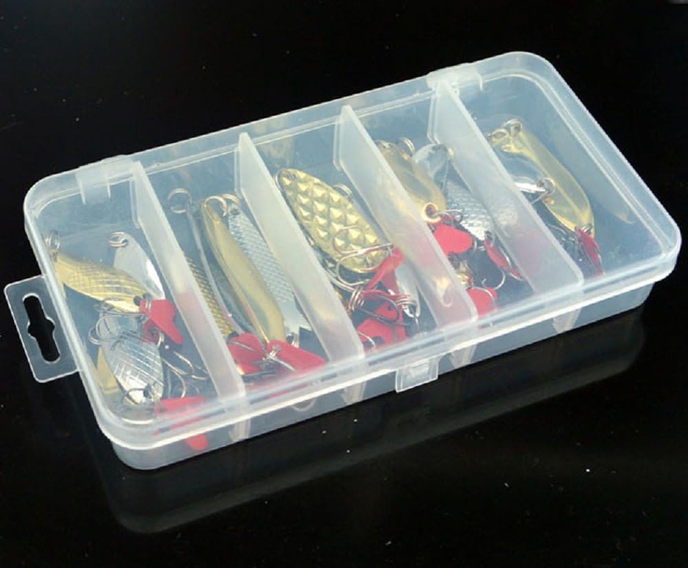 Fishing Lures Spoon Bait 35Pcs Set Metal Lure Kit Artificias Lure Hard Bait Freshwater with Treble Hooks Tackle Salmon Bass : Sports & Outdoors