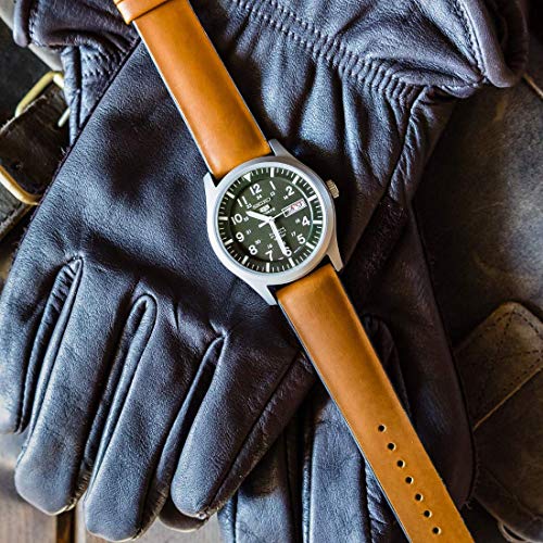 Image of BARTON Leather and Rubber Hybrid Straps with Integrated Quick Release Spring Bars - 316L Stainless Steel - Choose Color - 18mm, 20mm & 22mm Watch Bands