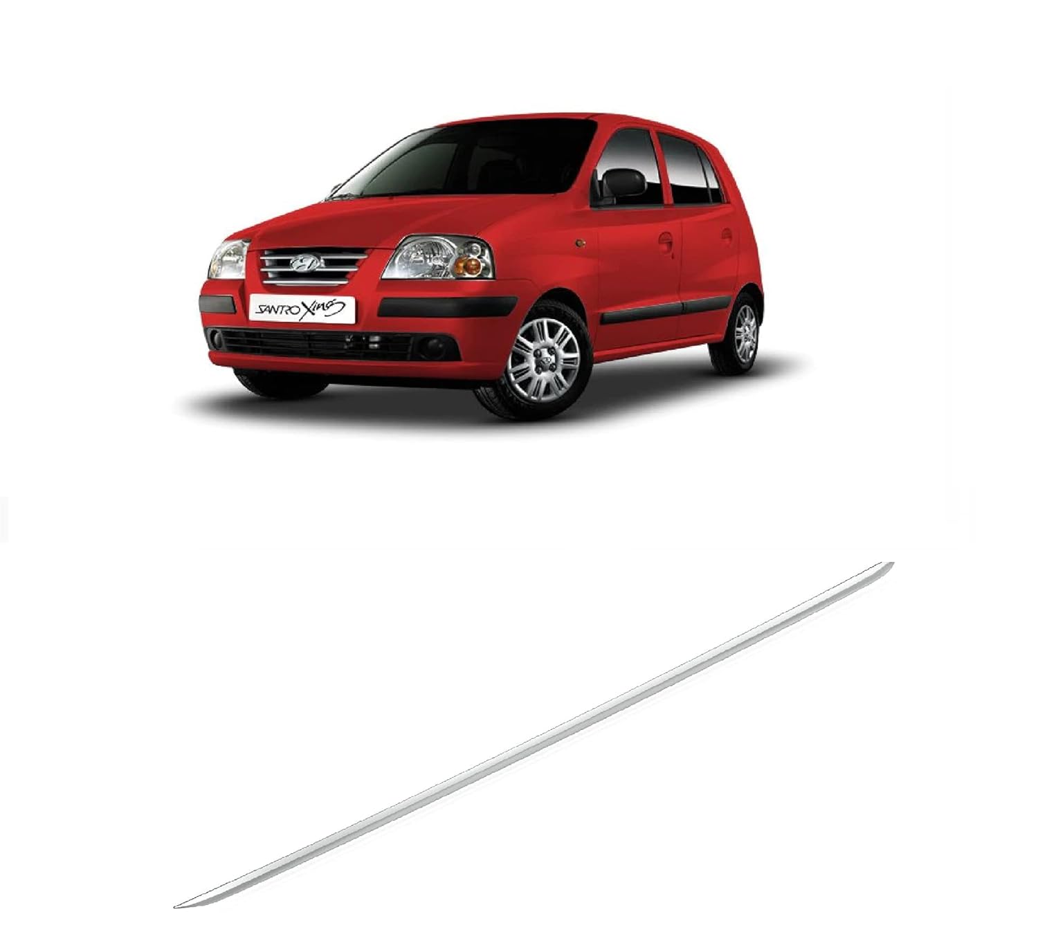 Empica Chrome Trunk Garnish for Car Dicky Trim Garnish Rear Boot