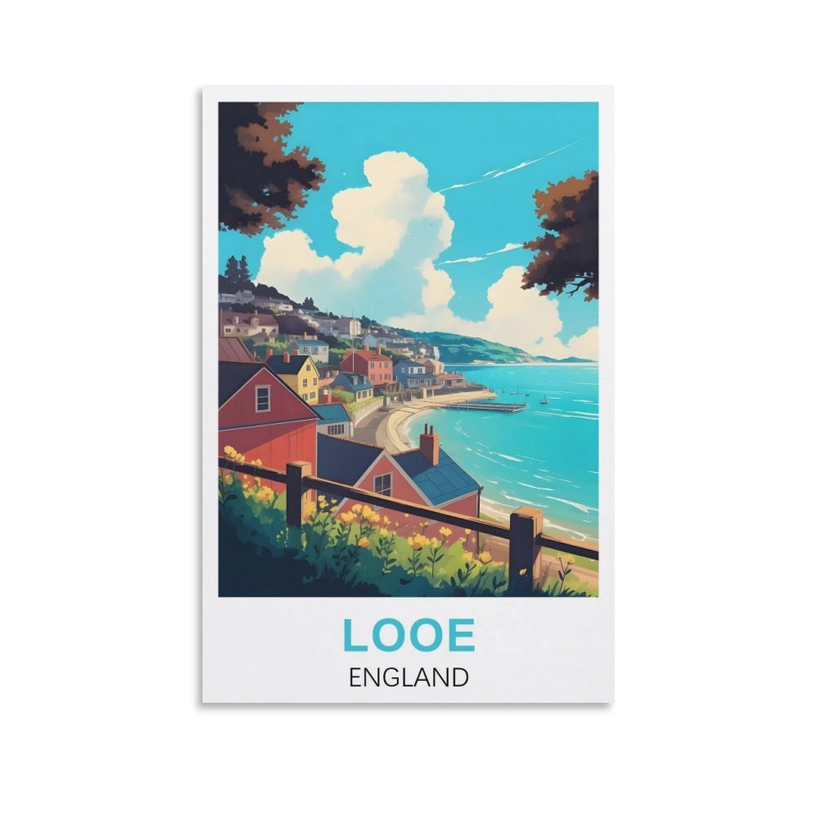 EZMLFA Diamond Painting Kits for Adults,Looe England DIY Diamond Painting Art Kit for Beginners Home Wall Decor Arts and Craft Kits for Adults Kids 30x40cm