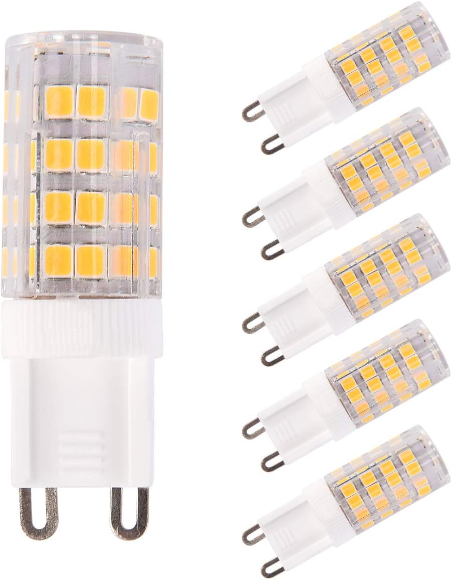 Firefly Lighting G9 LED Light Bulb, 40W Equivalent, 5W, 400LM, Warm