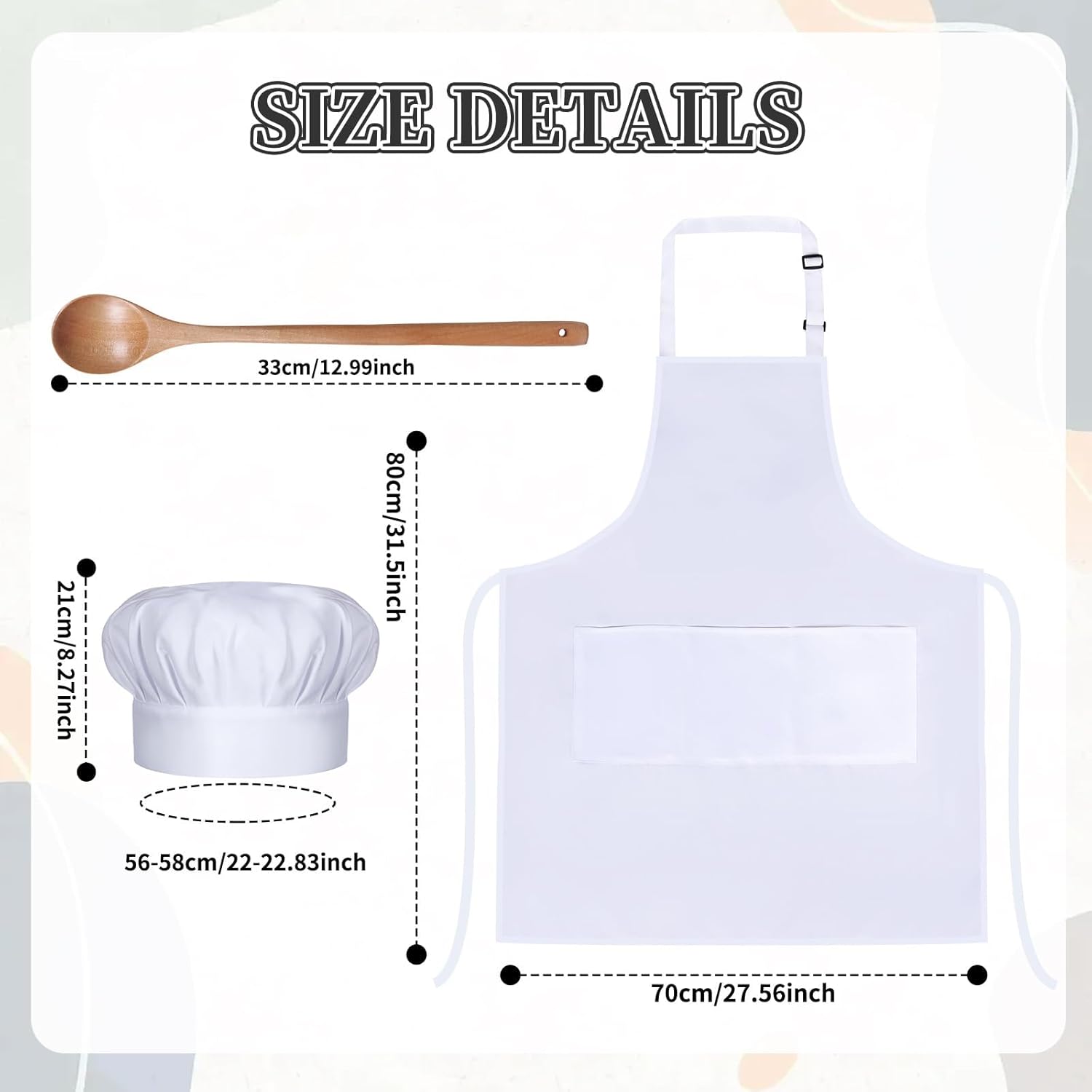 7-Piece Chef & Mouse Costume Set, Funny Couple Role Play Outfit with Chef Hat, Mouse Ears & Tail for Halloween Party - Image 2