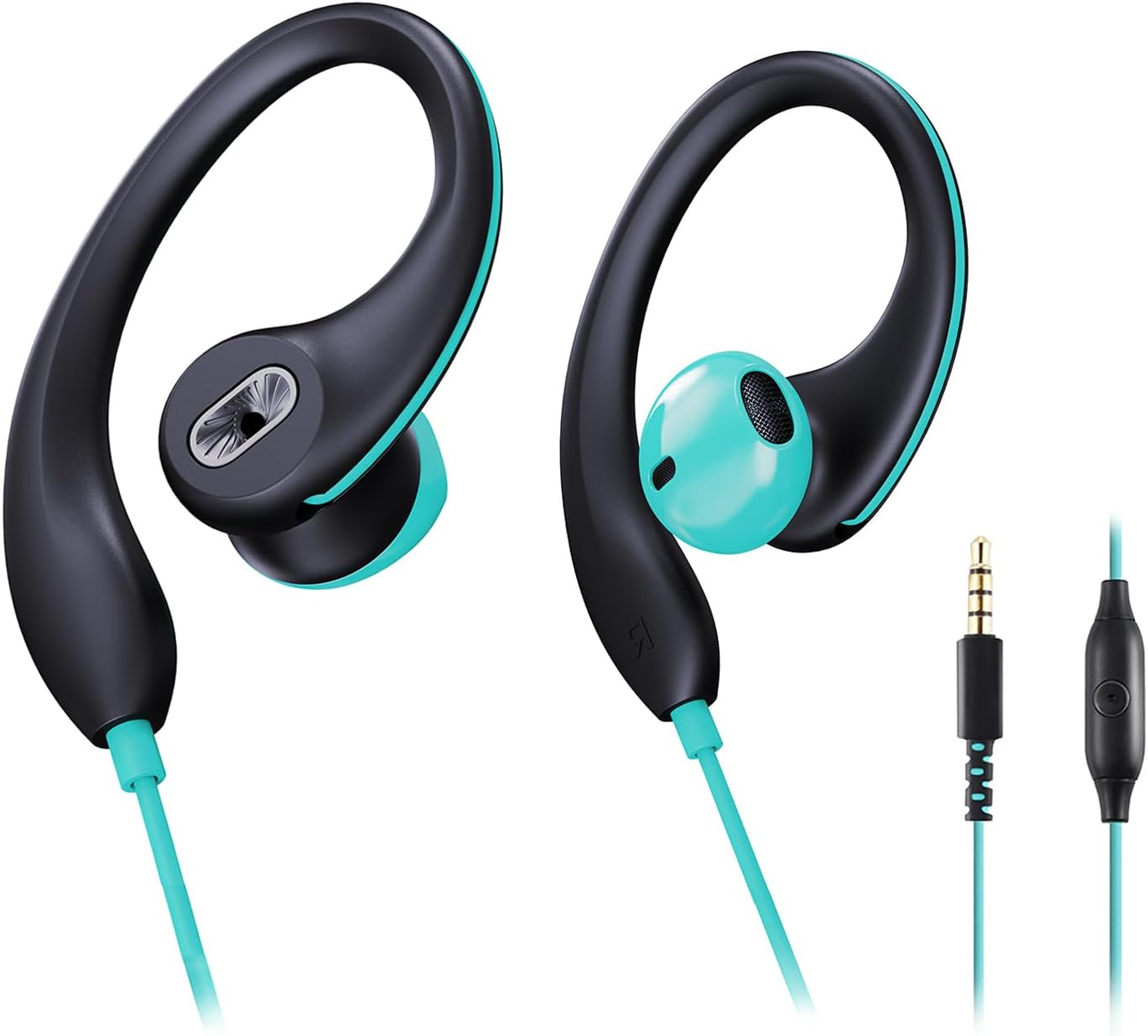 Sport Earbuds Wired in-Ear Headphones with Over Ear Hook Earclip Running Earphones Wrap Around Ear Buds Compatible with Smartphone Laptop Tablet MP3-3.5mm Jack Sport Earbuds Wired in-Ear Headphones with Over Ear Hook Earclip Running Earphones Wrap Around Ear Buds Compatible with Smartphone Laptop Tablet MP3-3.5mm Jack