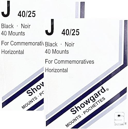 Miniatura 7 de Showgard Soportes para sellos negros precortados tamaño CV3150