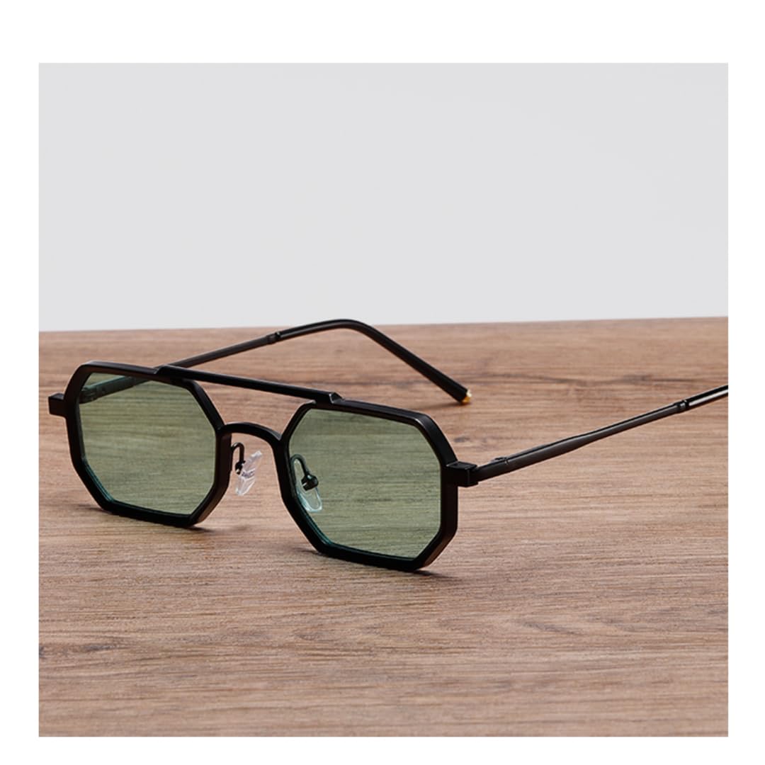 Occhiali da sole piccoli retrò in metallo alla moda per donna e uomo, occhiali da sole classici vintage Uv400 per esterni