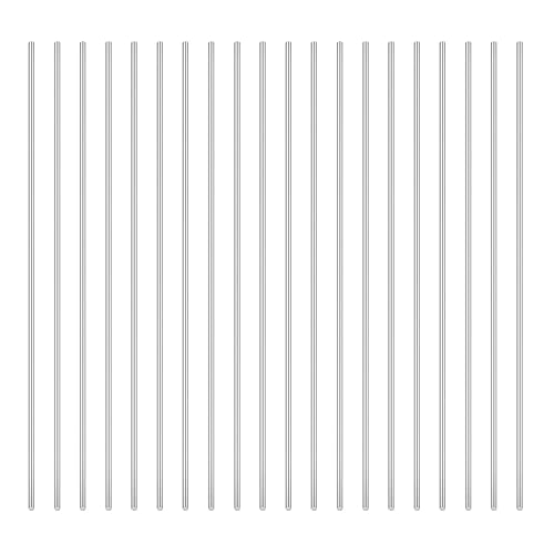 DYWISHKEY 20 varillas de aluminio de 0.069 pulgadas x 3.94 pulgadas, varillas de eje sólido de metal, barra de torno para hacer manualidades