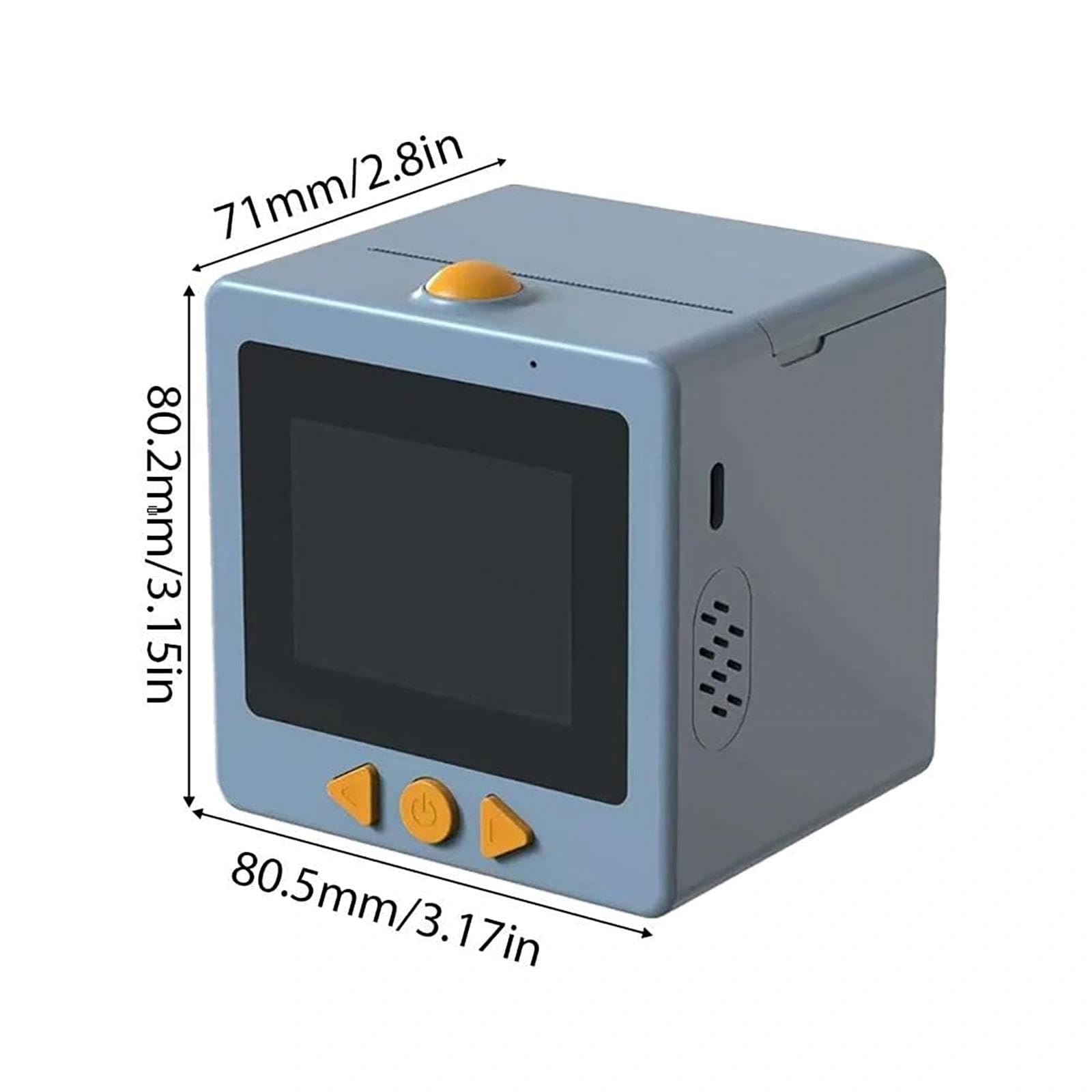 YOZO Sticker Box Printer Ai,ai Sticker Box Printer,smart-ai-voice Stickerbox,with 2.4" Display,Inkless Portable ，mini For Offices And Schools(A)