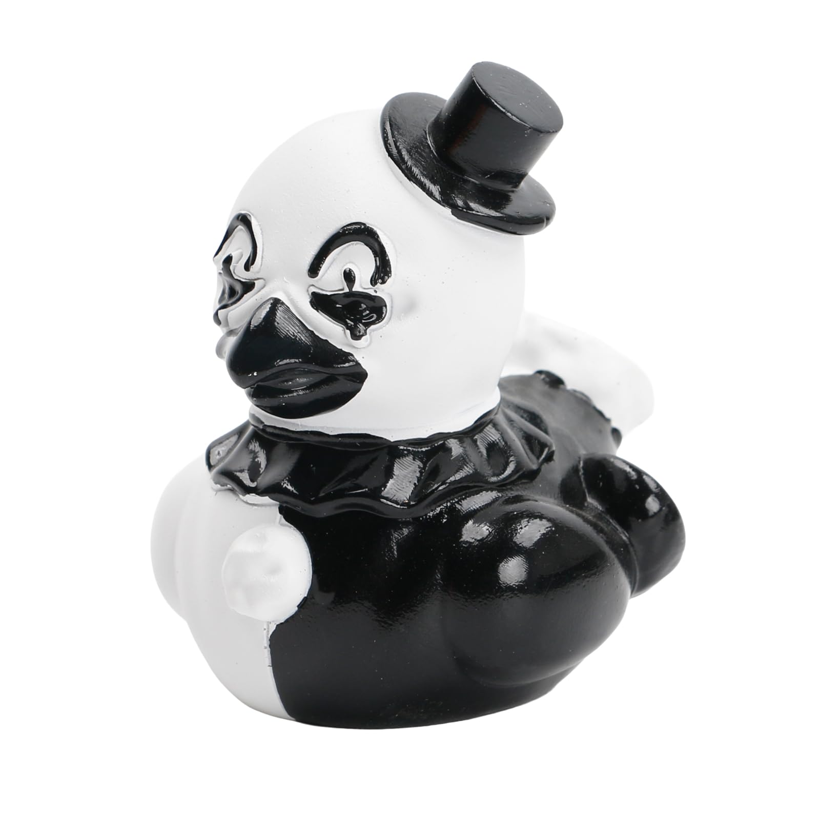 Oyl Multicolor Punk Resin Broken Soul Clown Duck Statue Small Horror Movie Character Collectible Figurines Cartoon Duck Decorative Ornaments For Desktop Home Office Gifts