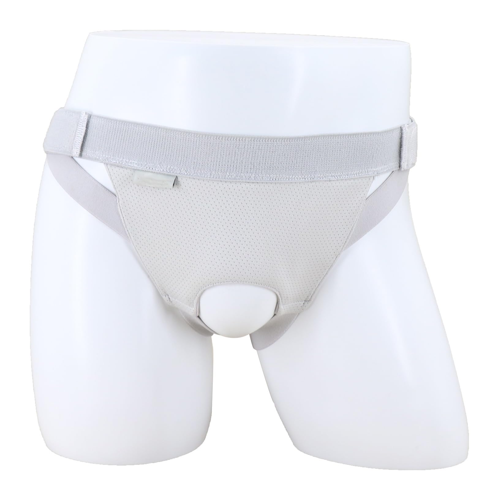 Cintura Ernia Inguinale Uomo, Cinto per Ernia Inguinale Regolabile per Singola/Doppia con Cuscinetti di Compressione Rimovibili, Recupero Pre-Post-operatorio(Gray,Large)