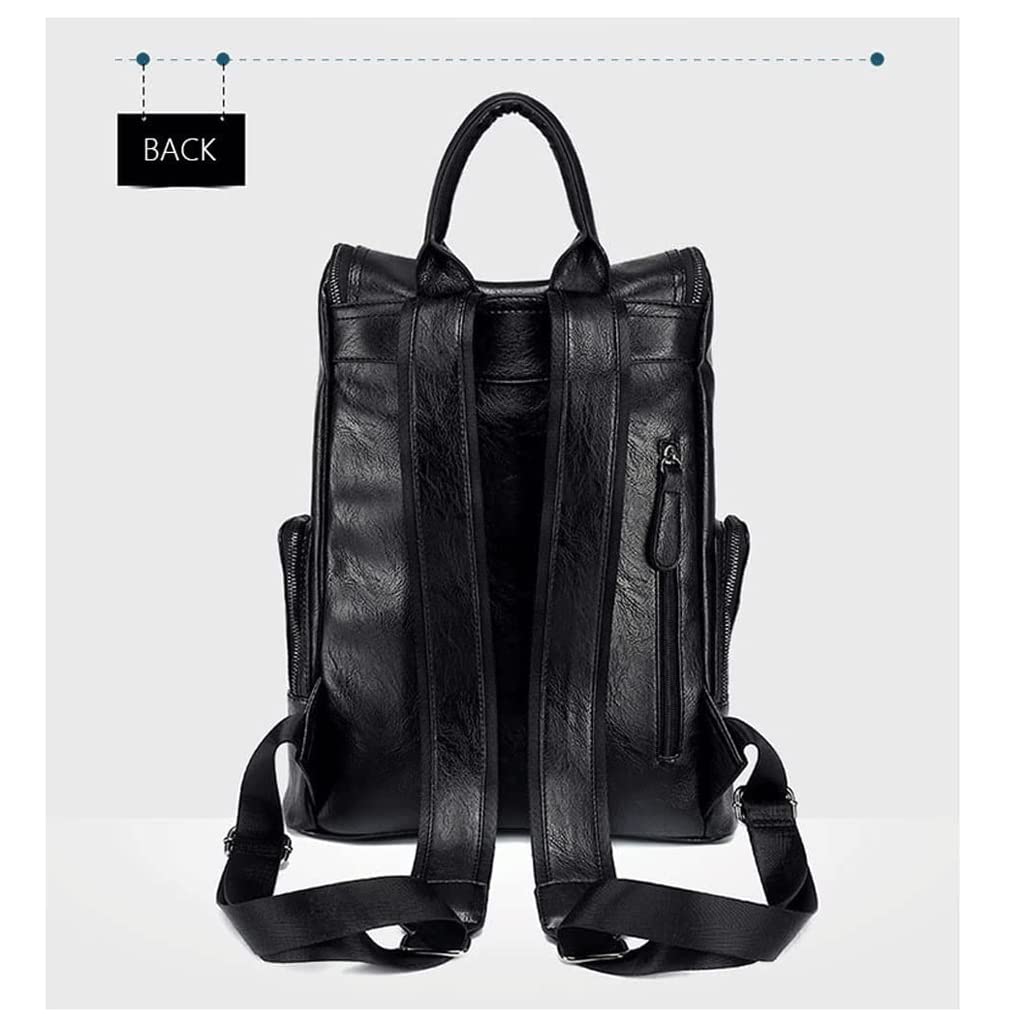 Hermosa Mochila De Cuero Mochila De Gran Capacidad Mochila De Cuero Para Computadora Portátil De 14 Pulgadas Para Ir De Compras, Mochila De Negocios