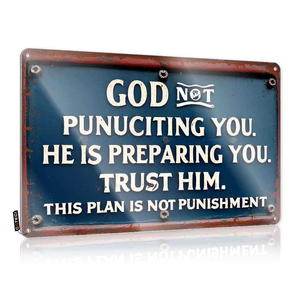 Fzfn Colour Art Waterproof New God Not Punuciting You. He Is Preparing You. Trust Him. This Plan Is Not For Retirement - Stuff For Teens Customizable(20X30cm)