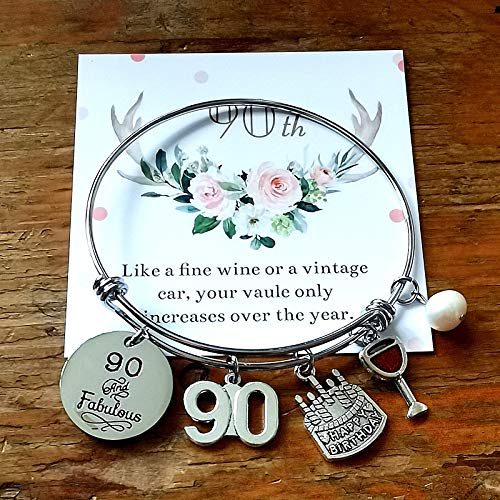 Image of Silver /14k Gold Plated Birthday Bracelet, Natural Healing Crystal Bracelet Gifts for Her Birthday for Daughter Granddaughter Friends Mom Grandma Sister