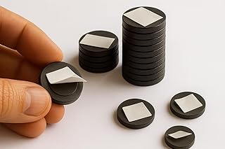 Poppotato Premium Self Adhesive Magnets | Fridge magnet making | Rare Earth Magnets with Double-Sided Tape Backing | DIY, ...