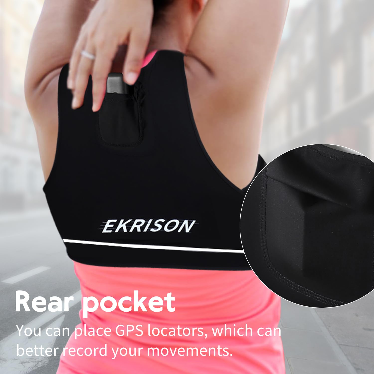 Chaleco de correr para correr, equipo deportivo para deportes al aire libre, gimnasio, deportes, chaleco con tira reflectante para hombres y mujeres