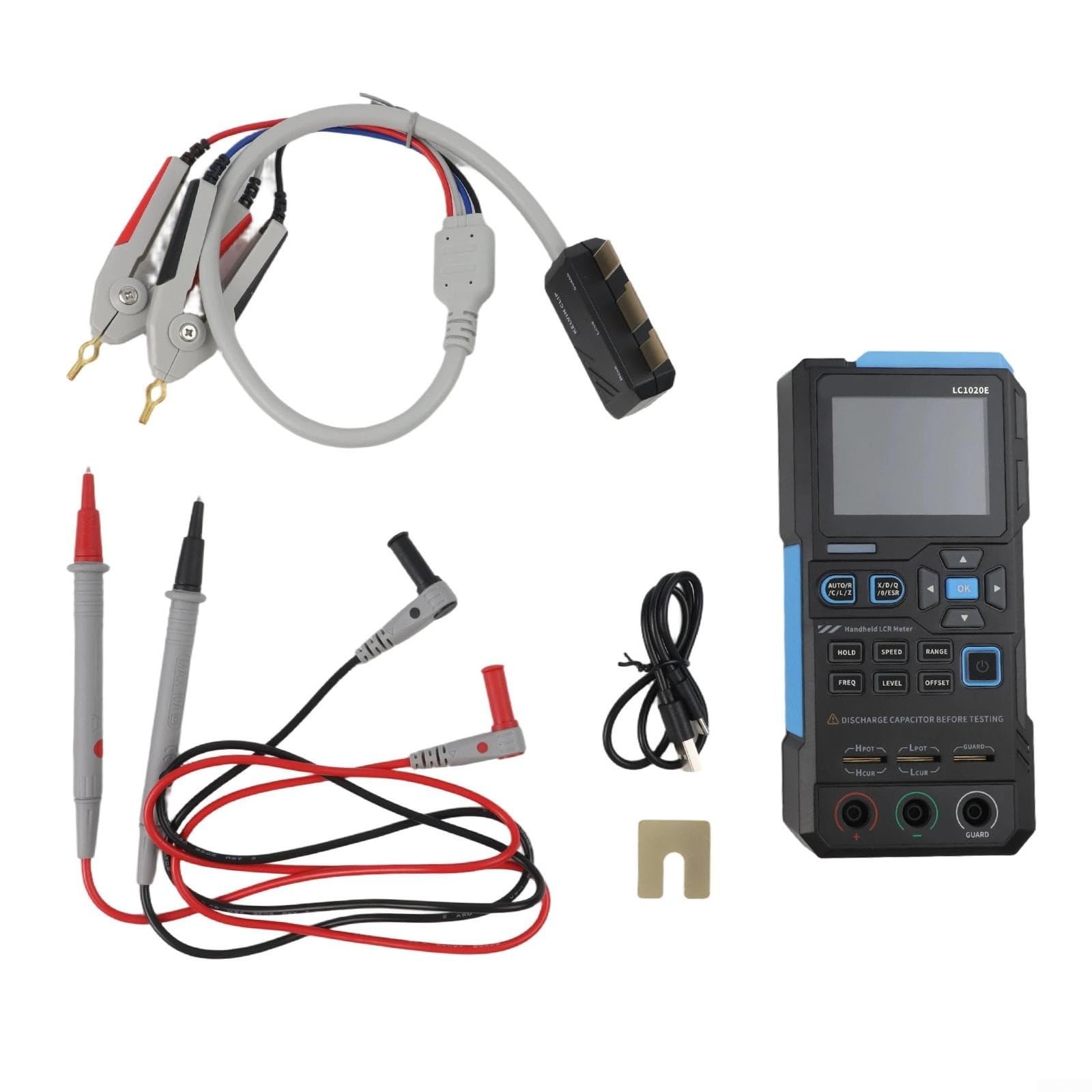 LC1020E Digitaler LCR ESR Tester 0,3% Handmessgerät mit 2,8 Zoll TFT Bildschirm für Induktivitätskapazität Widerstandsmessung im Laborproduktionsbereich (LC1020E in Englisch)